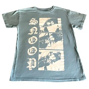 Official Snoop Dogg "Snoop" Adult Small Vintage Boxy Fit Short Sleeve Tee Shirt